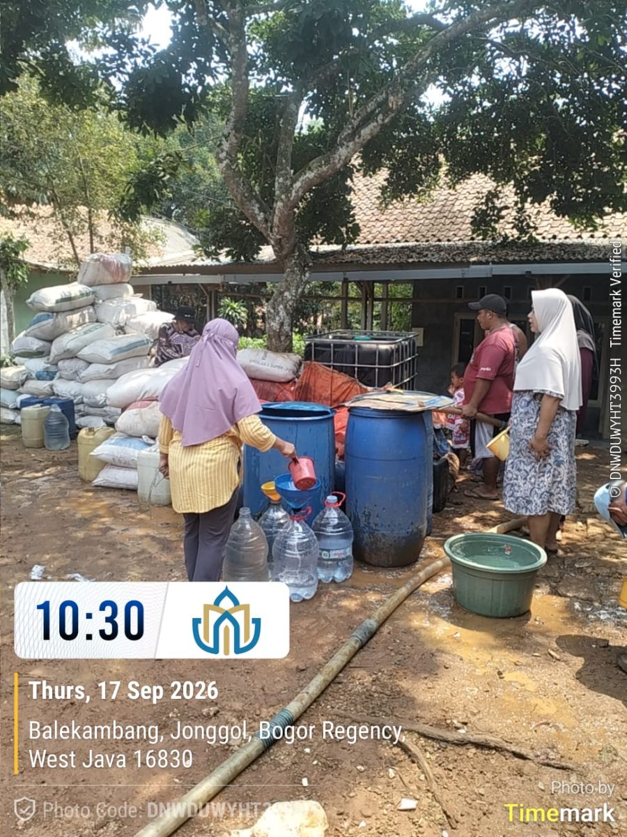 17 Sept - 1 Tangki Air ±8.300 Liter. Kp. Dampyak. Desa Balekambang