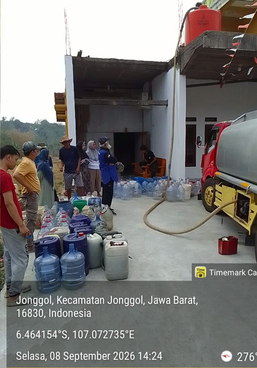 8 Sept - 2 Tangki Air ±16.600 Liter. Kp. Karni. Desa Jonggol - AlQomroh Peduli x LAZ SIP