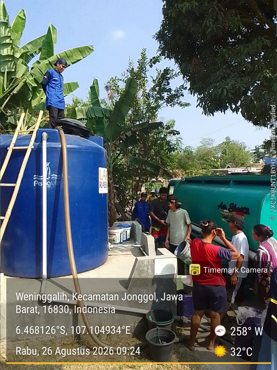 26 Agu - 2 Tangki Air ±16.600 Liter. Kp. Tegal Maung. Desa Weninggalih